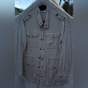 Women's Tan Military Field Jacket